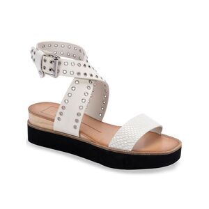 Wedge Sandals Dolce Vita Panko Studded Platform BLOCK HEEL FAUX